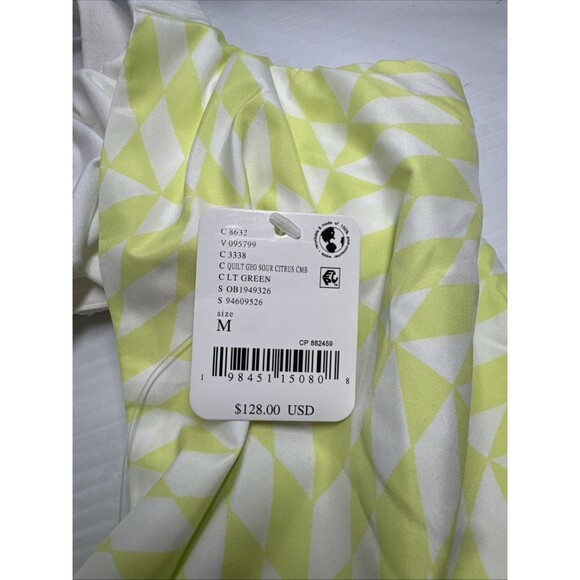 FP Movement by Free People One Two Punch 2pc Set Quilt Geo Sour Citrus Sz M NWT - Picture 8 of 10